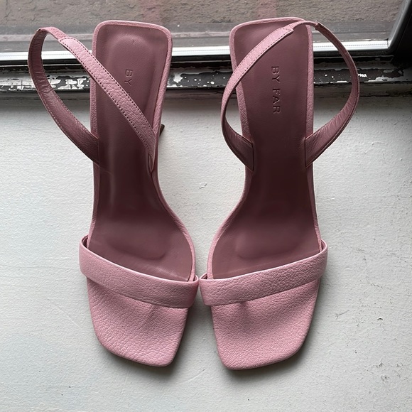 BY FAR Pink Lotta Sandals Peony/Pink - Size 8 (EU 38) - Picture 8 of 12